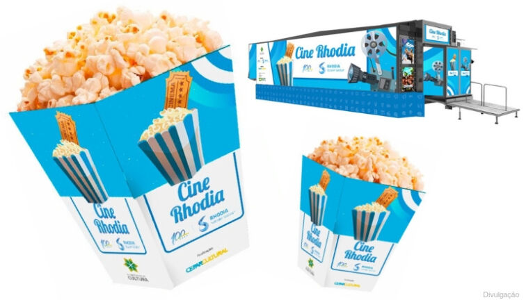 Cine Rhodia | Caminhão se transforma em cinema com programação gratuita